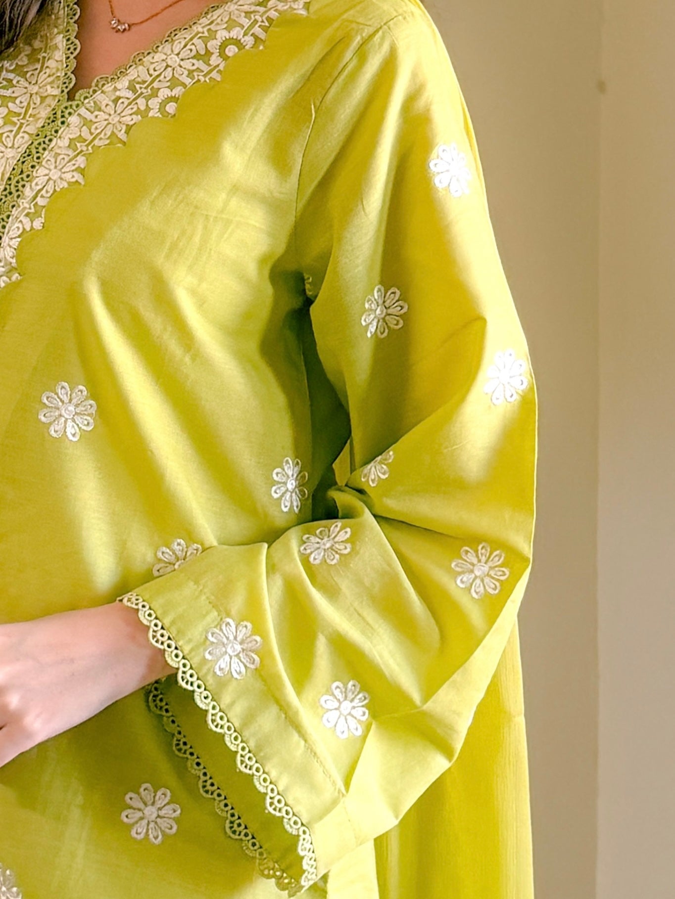 3pc pista green lawn suit